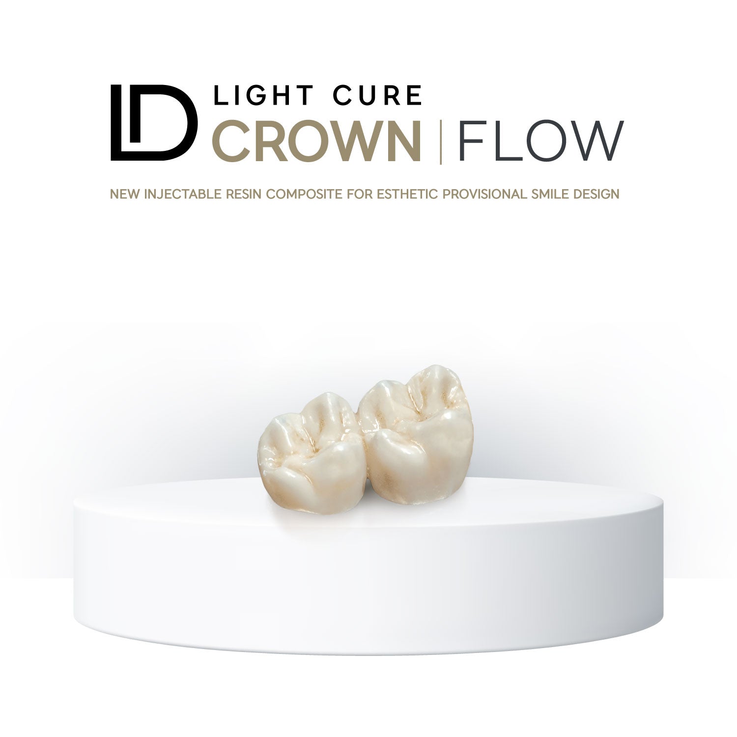 ID CROWN FLOW es un composite directo e indirecto fotopolimerizable, fluido o inyectable, para la producción precisa y sencilla de restauraciones estéticas provisionales sin monómeros.